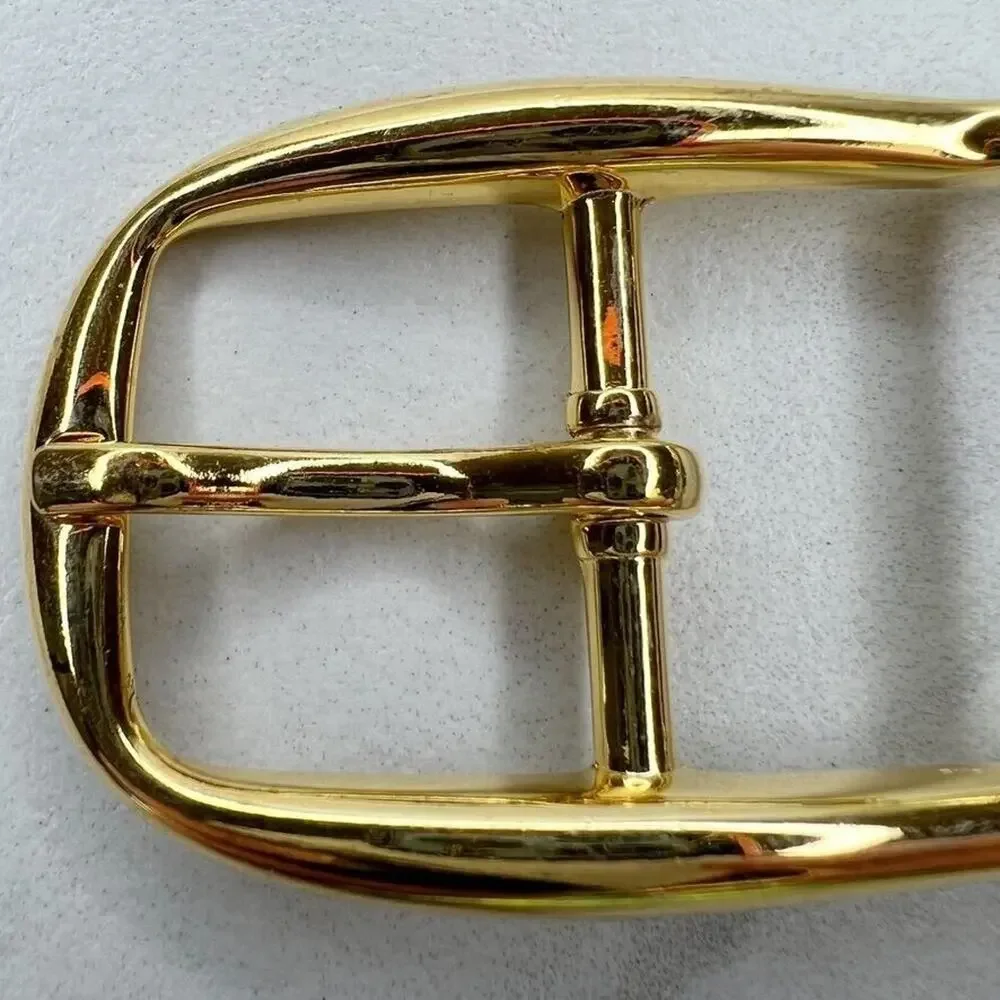 Vintage Gold Tone Simple Basic Belt Buckle for up to 1 Inch Belt